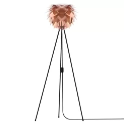 Umage Silvia Mini Tripod Vloerlamp Ø34 Zwart Onderstel, Koper