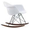 Vitra Eames RAR Schommelstoel Met Donker Onderstel Wit