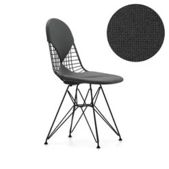 Vitra Eames Wire Chair DKR-2 Stoel Gepoedercoat Onderstel, Hopsak 05