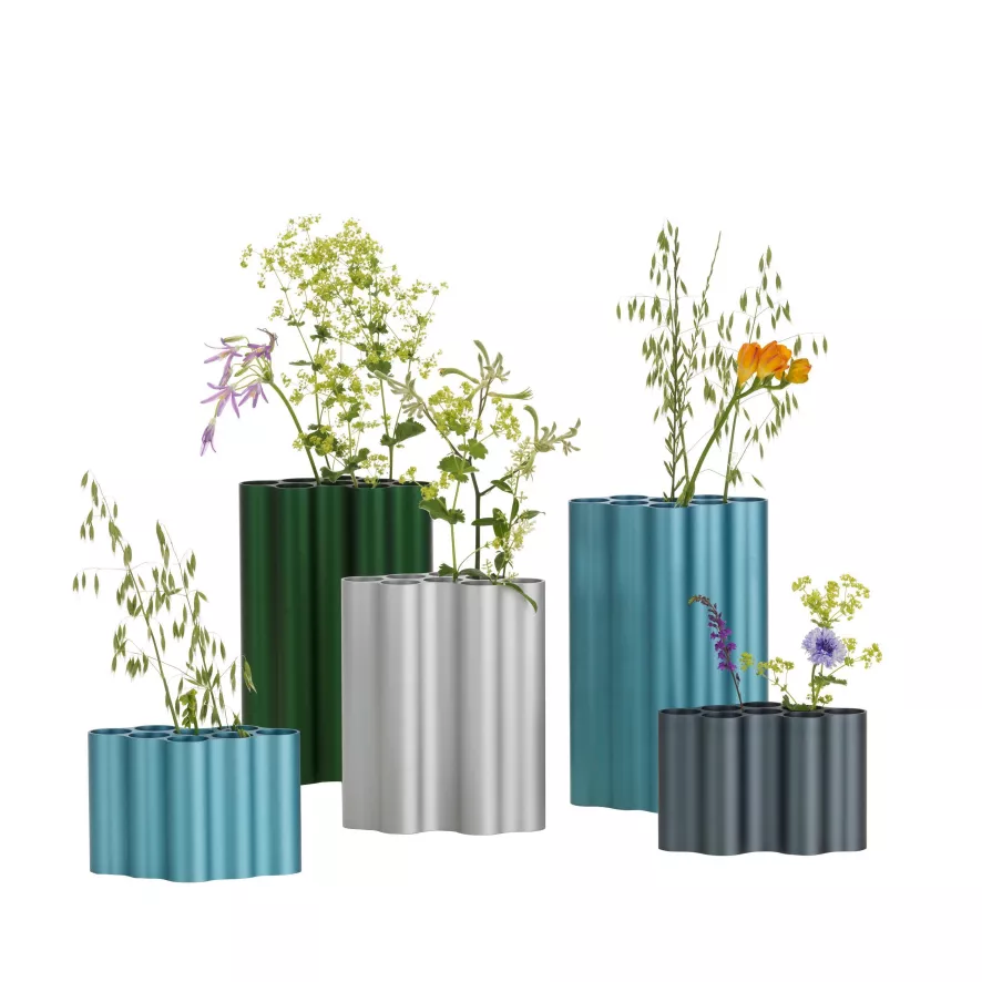 Vitra Nuage Vaas Large Steel Blue 5 Vitra Nuage Vaas Large Steel Blue - Afbeelding 5