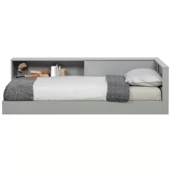 WOOOD Exclusive Connect Bed 90x200 Betongrijs