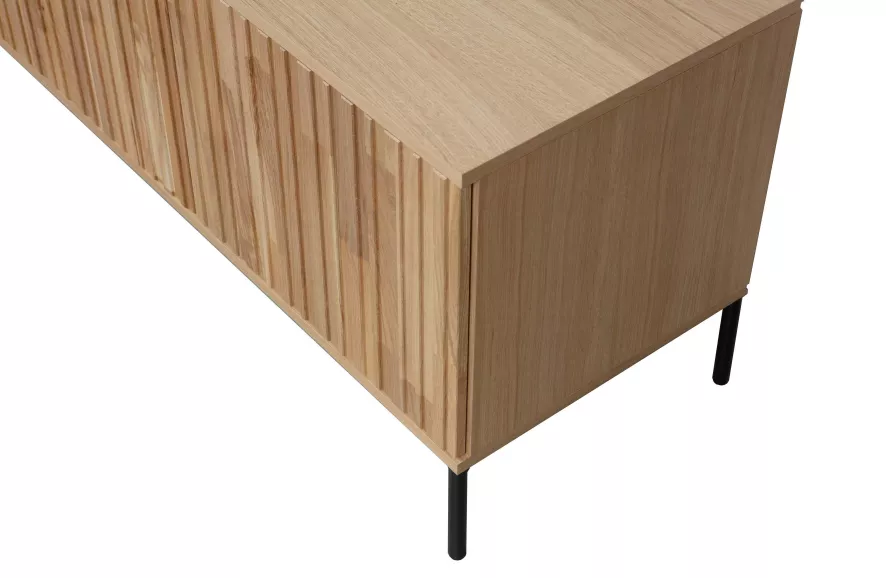 WOOOD Exclusive Gravure Tv-meubel 100 Grenen Zwart 7 WOOOD Exclusive Gravure Tv-meubel 100 Grenen Zwart - Afbeelding 7