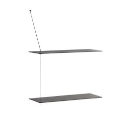 Woud Stedge Wandplank 60 Black Painted Oak