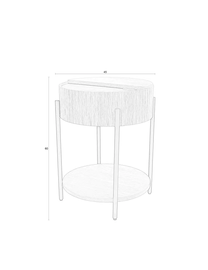 Zuiver Slides Bijzettafel Naturel 9 Zuiver Slides Bijzettafel Naturel - Afbeelding 9